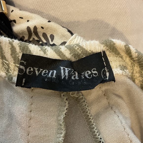 Black Boho Graphic Tank tunic Dress Turquoise NWOT Small Ptp 14 hits mid thigh - Picture 10 of 11